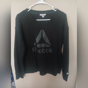 LIKE NEW Reebok Women's Black Crew Neck Sweatshirt Sz. M